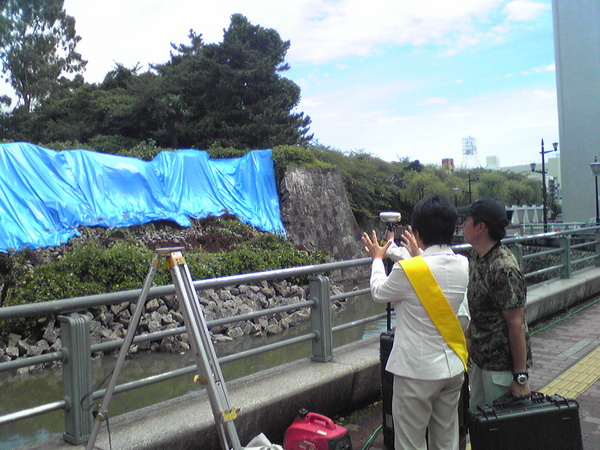 駿府城址の現場を視察